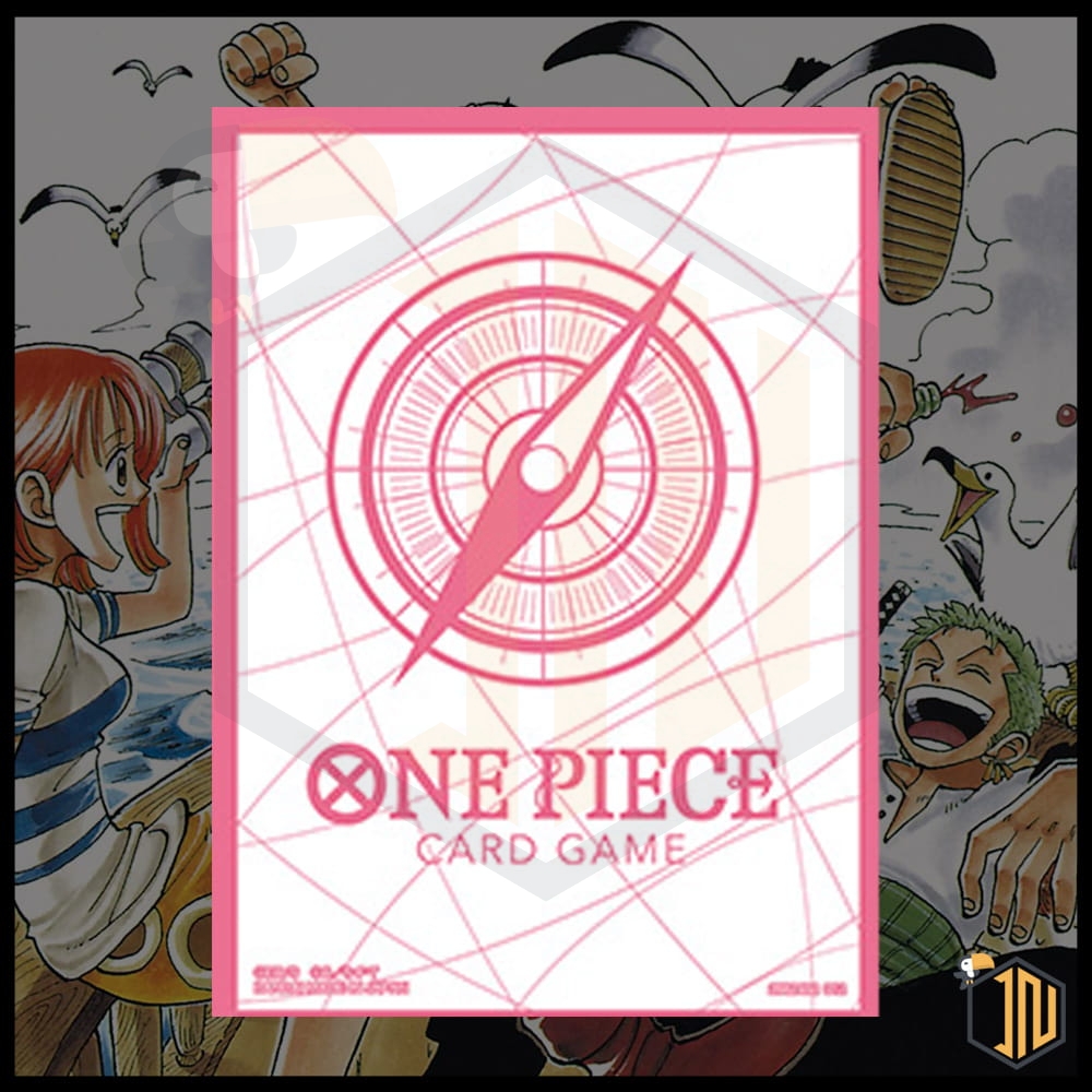 One Piece TCG Official Sleeves 02 (60pz) - Logo Rosa