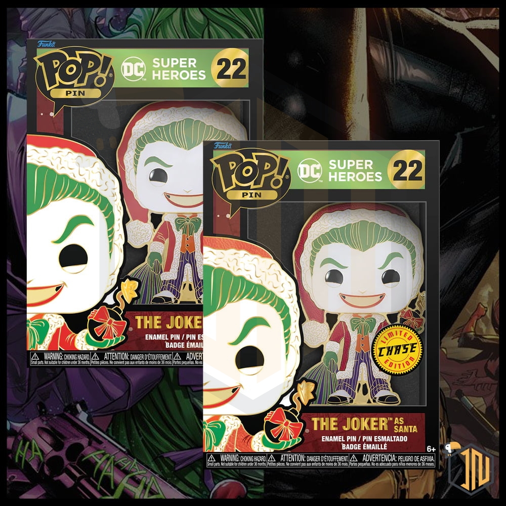 Batman Pop Large Pin - The Joker as Santa #22