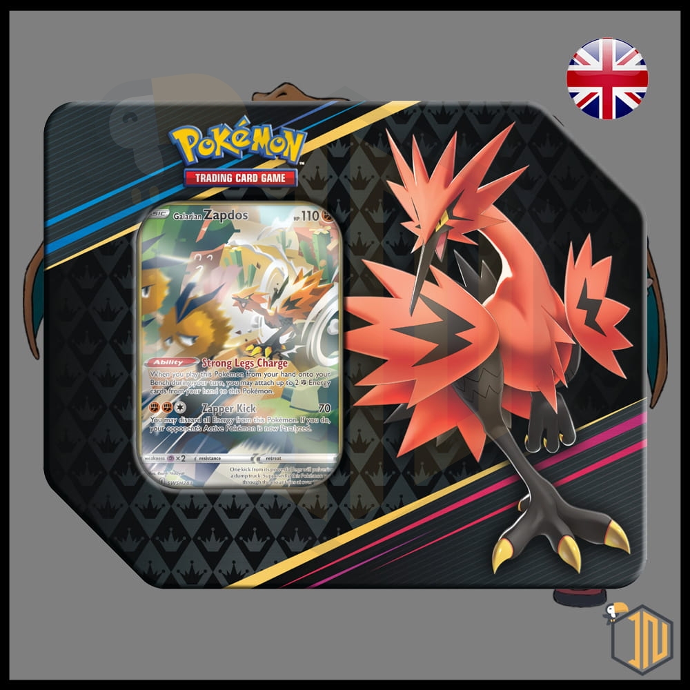 Pokémon Tin Crown Zenith Special Art 7" - Zapdos di Galar [ENG]