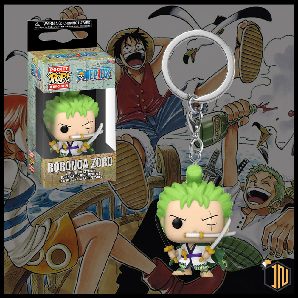 One Piece Funko Pocket Keychain - Roronoa Zoro