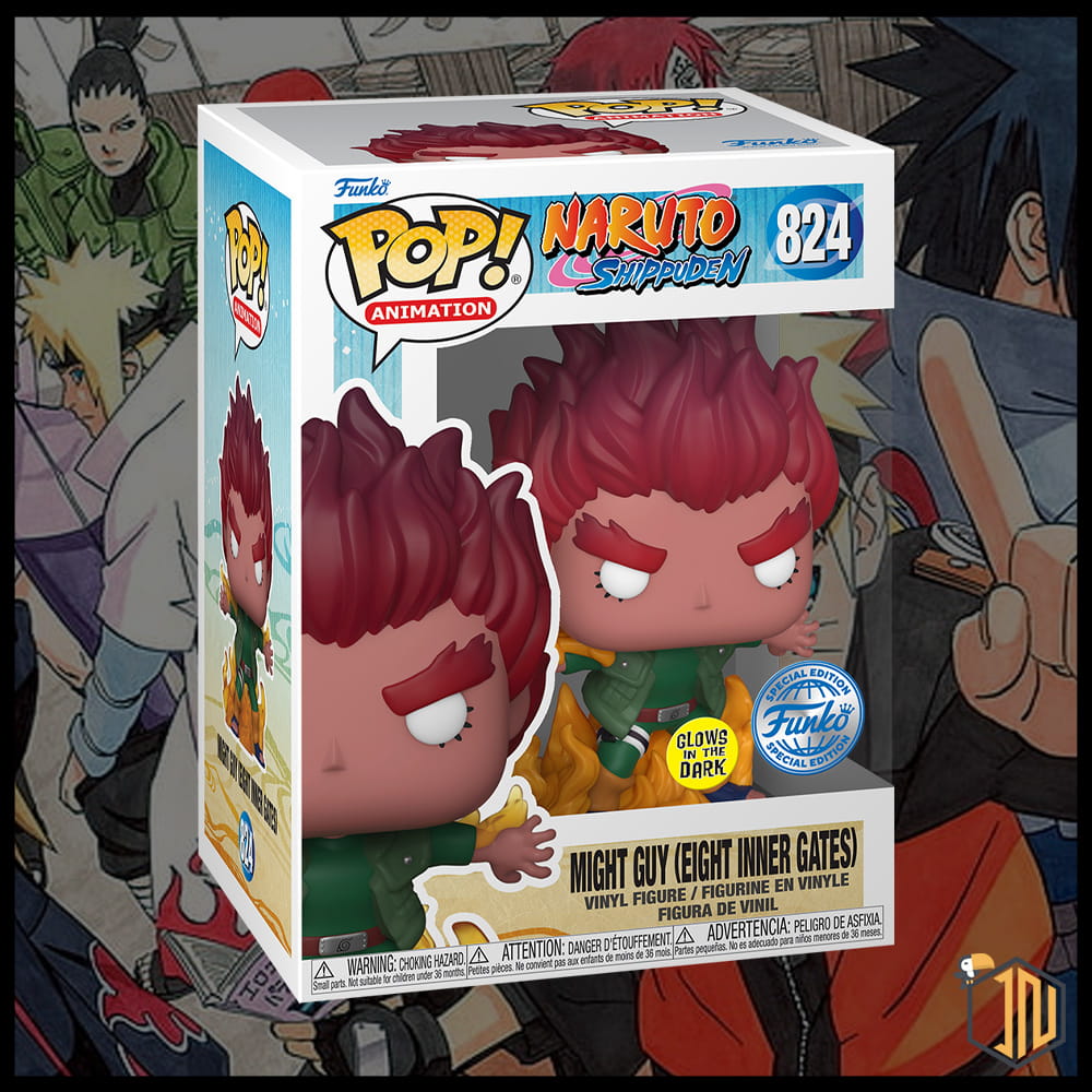 Naruto Shippuden Funko POP! - Might Guy (Eight Inner Gates) GITD #824