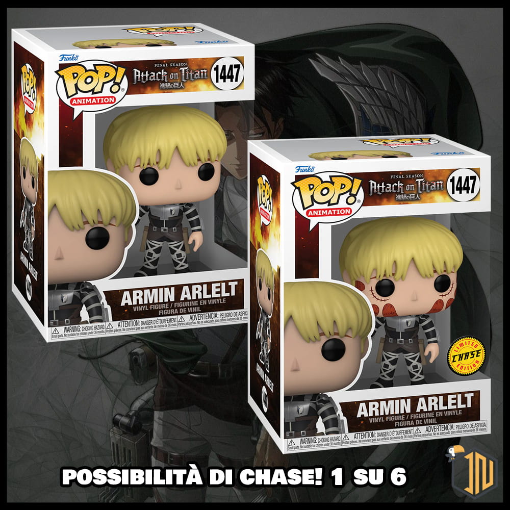 L'attacco dei giganti Funko POP! - Armin Arlelt #1447 - immagine 3