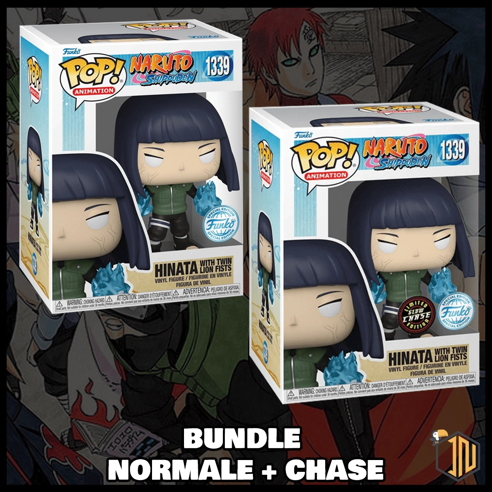 Naruto Shippuden Funko POP! - Hinata with Twin Lion fists #1339 Bundle Normale + Chase