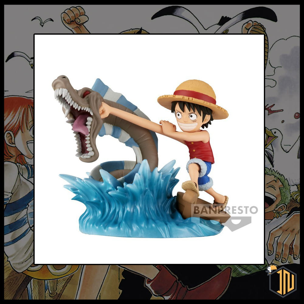 One Piece World Collectable Figure Log Stories - Monkey D. Luffy Vs Local Sea Monster