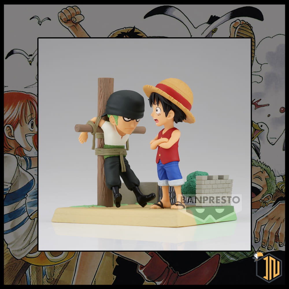 One Piece World Collectable Figure Log Stories - Monkey.D.Luffy & Roronoa Zoro