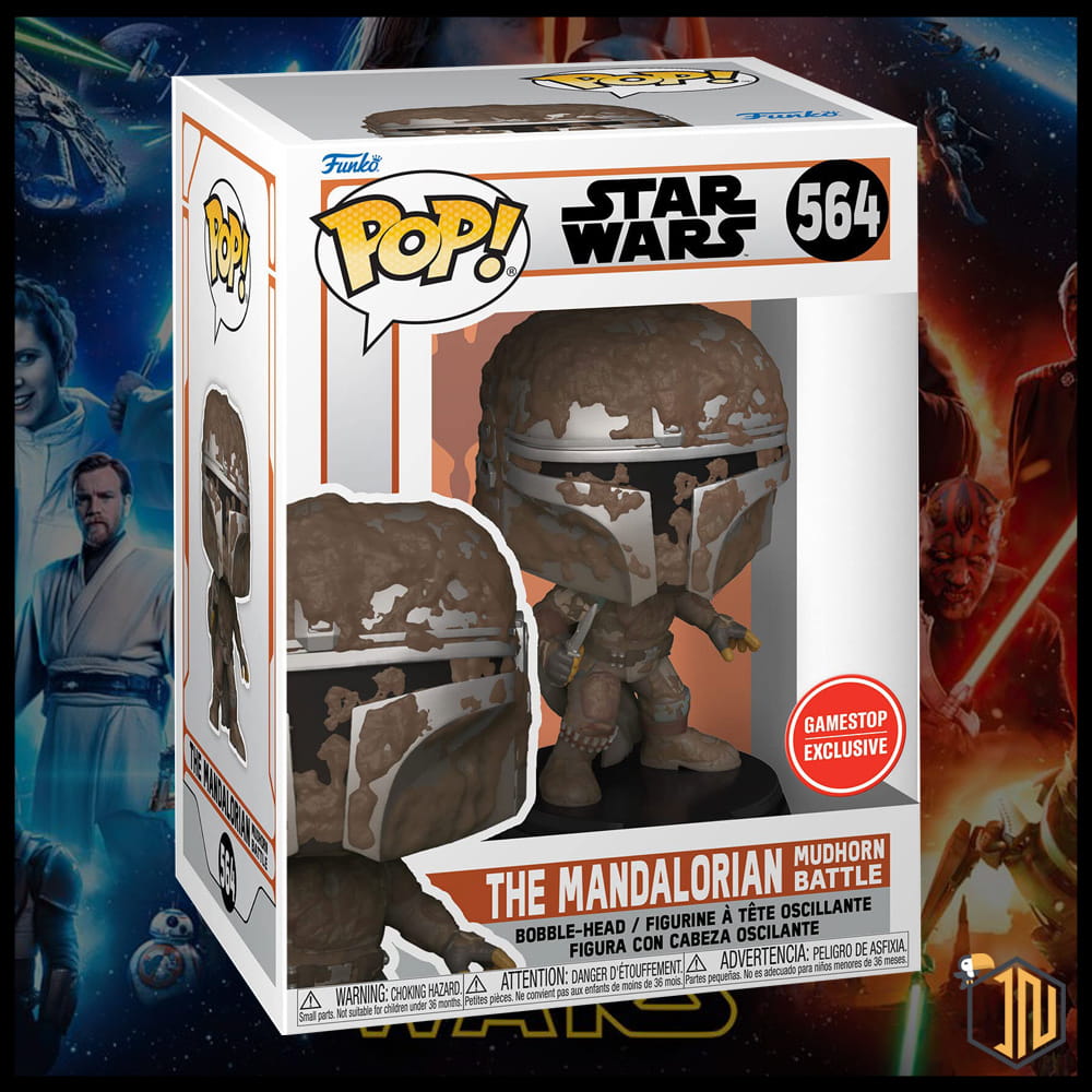 Star Wars Funko POP! - The Mandalorian Mudhorn Battle (Gamestop)