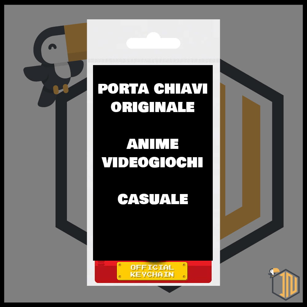 Portachiavi Tema "Anime" e "Videogiochi" (casuale)