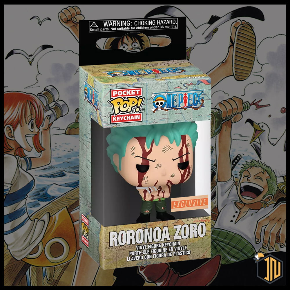 One Piece Funko Pocket Keychain! - Roronoa Zoro "Nothing Happened" Box Lunch Exclusive