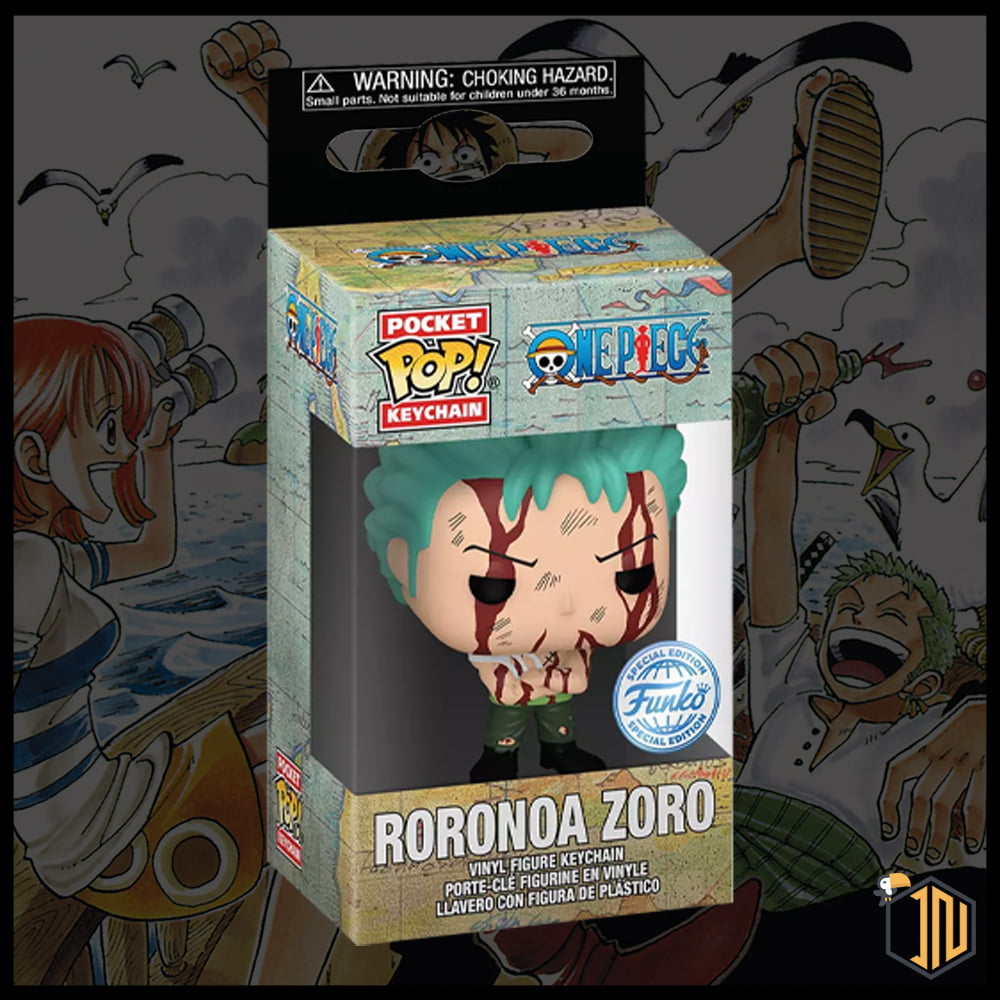 One Piece Funko Pocket Keychain! - Roronoa Zoro "Nothing Happened"
