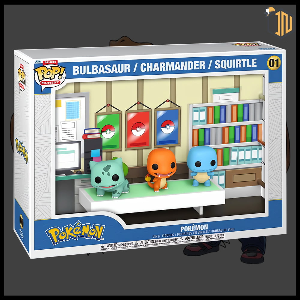 Pokémon Funko POP! - Bulbasaur, Charmander, Squirtle (Starter) Deluxe Moment