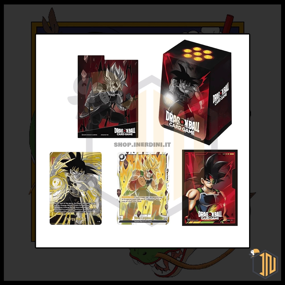 Dragon Ball Super Card Game - Fusion World Official Card Case and Card Sleeves SET 01 Bardock [ENG]