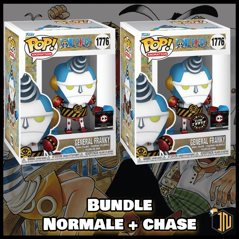 One Piece Funko POP! - General Franky #1776 Bundle Normale + Chase Chalice Exclusive