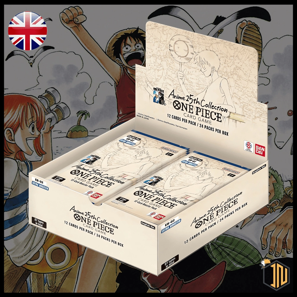 Arriva il pre-ordine del BOOSTER BOX di ONE PIECE CARD GAME - EB-02 Anime 25th Collection. Lo trovi su shop.inerdini.it