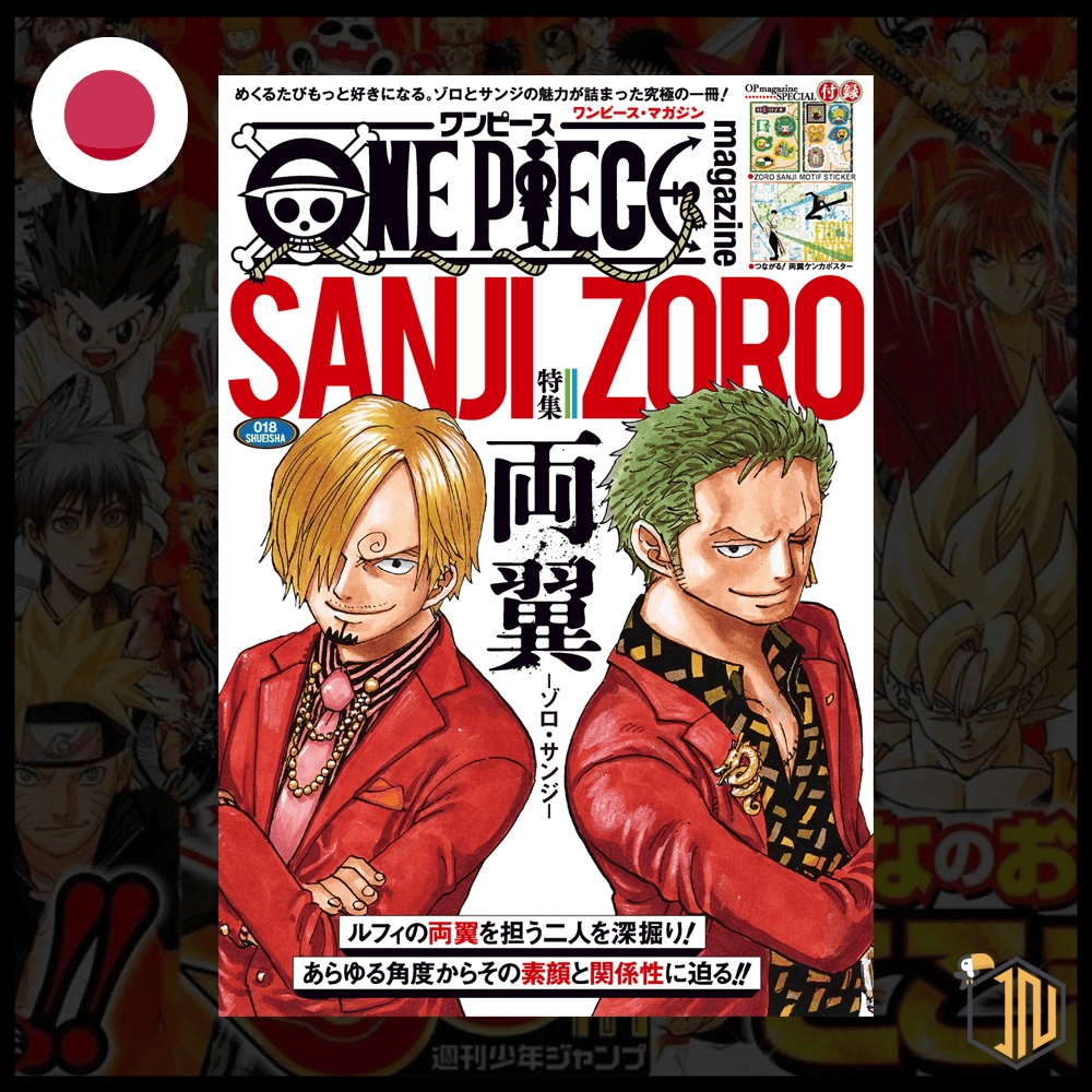 One Piece Magazine vol.18 - Zoro e Sanji Stickers + Poster