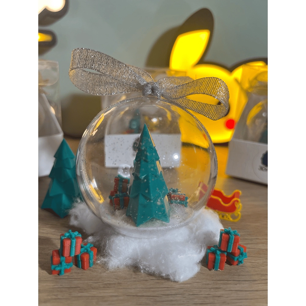 Pallina di Natale Pokémon – Bulbasaur (Fiocco Oro - Argento) - immagine 3