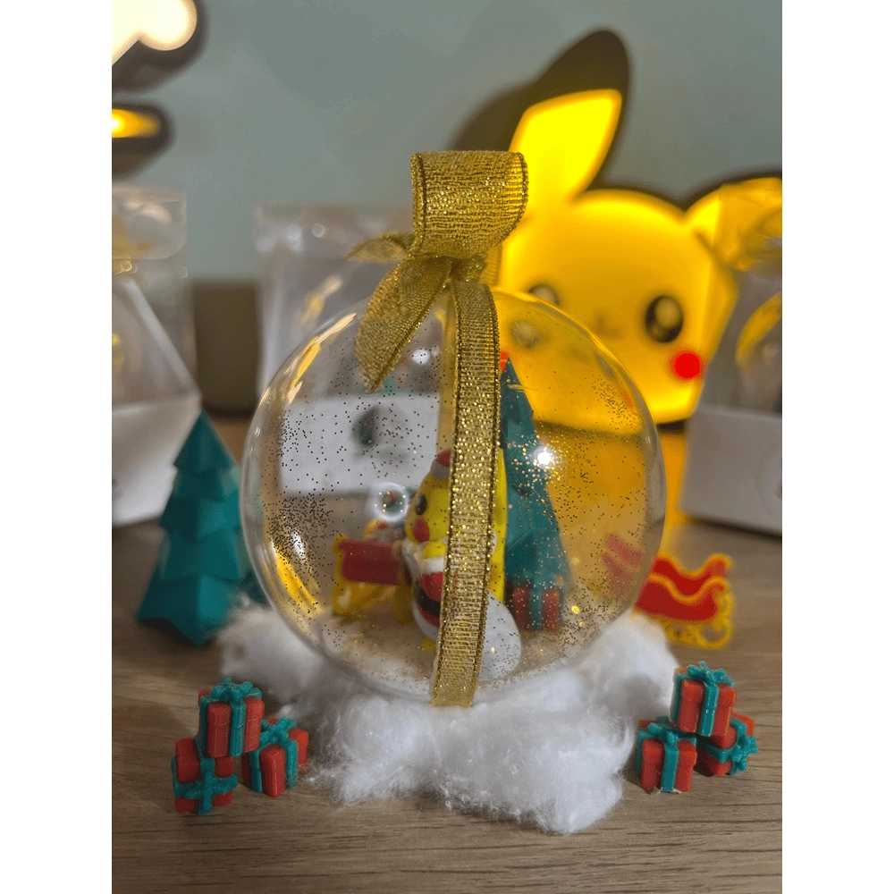 Pallina di Natale Pokémon – Pikachu (Fiocco Oro - Argento) - immagine 5