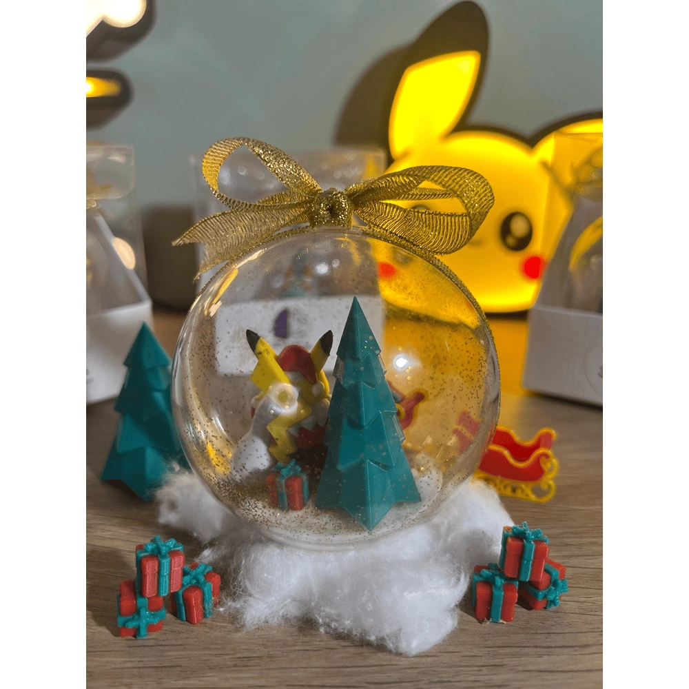 Pallina di Natale Pokémon – Pikachu (Fiocco Oro - Argento) - immagine 6