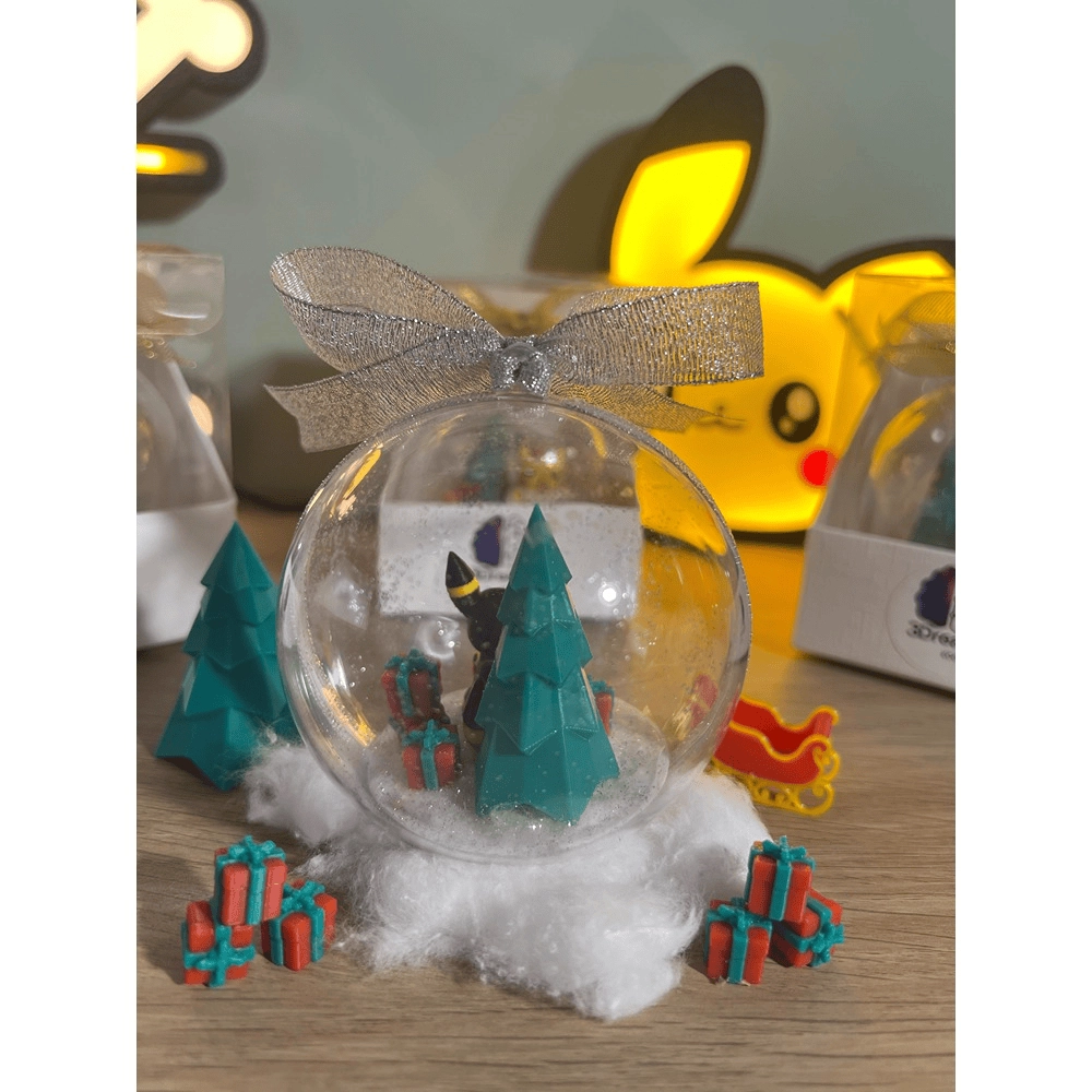 Pallina di Natale Pokémon – Umbreon (Fiocco Oro - Argento) - immagine 3