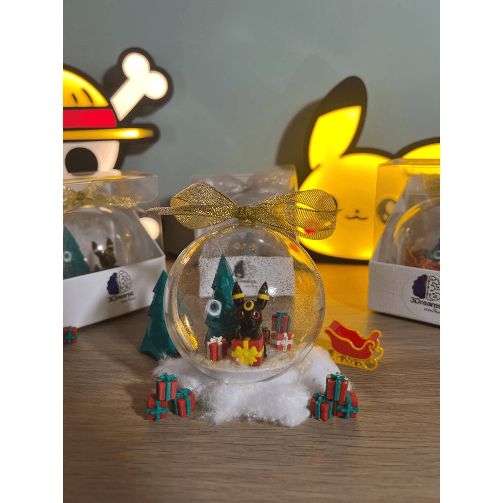 Pallina di Natale Pokémon – Umbreon (Fiocco Oro - Argento) - immagine 4