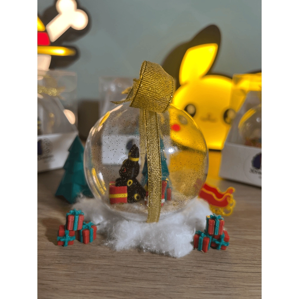 Pallina di Natale Pokémon – Umbreon (Fiocco Oro - Argento) - immagine 5