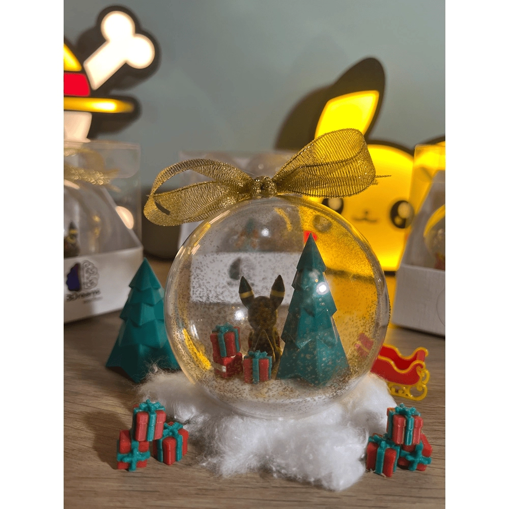 Pallina di Natale Pokémon – Umbreon (Fiocco Oro - Argento) - immagine 6