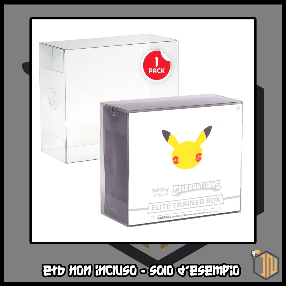Case PVC Soft Protector - Pokémon ETB Set Allenatore Fuoriclasse 1pz