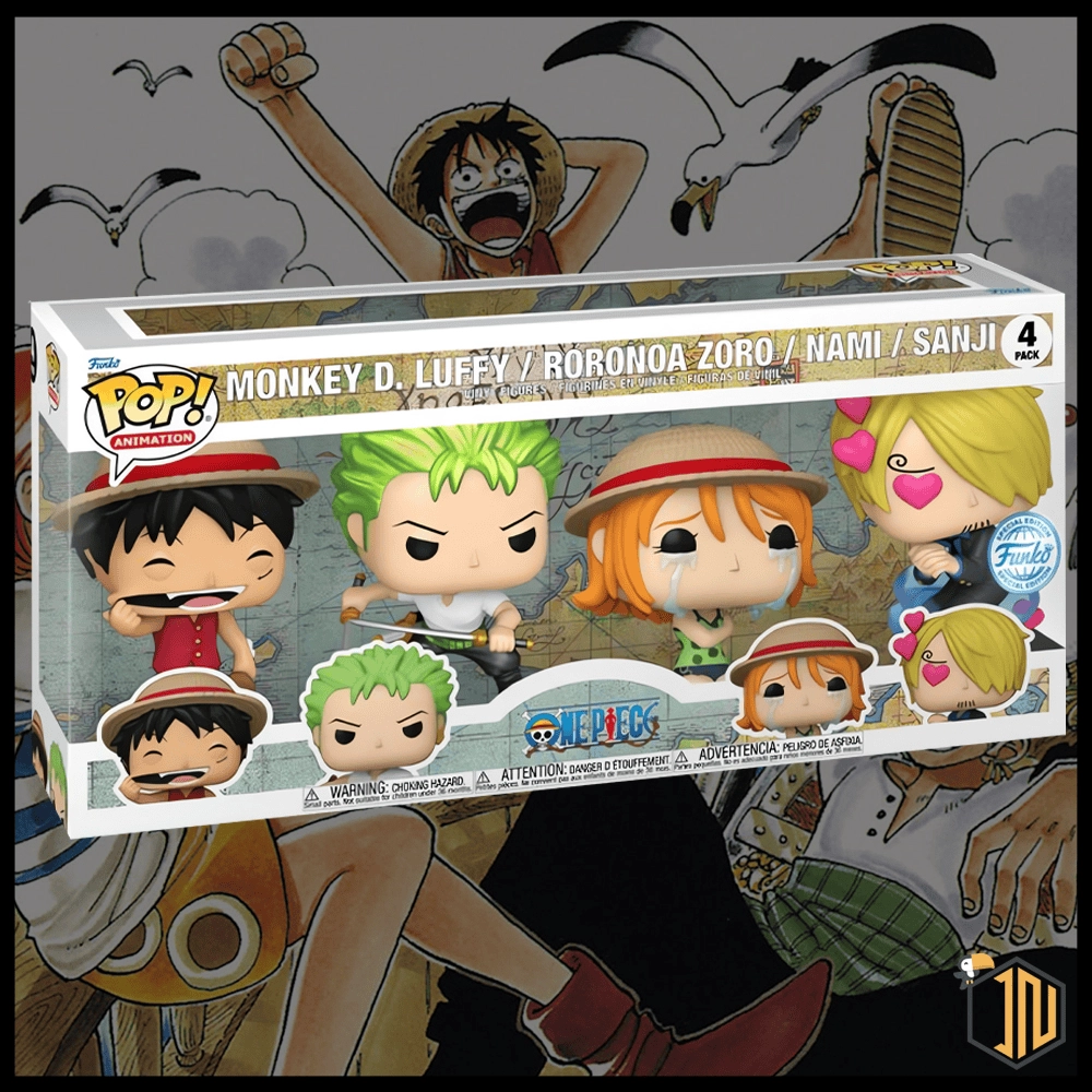 One Piece Funko POP! - 4 Pack (Monkey D. Luffy, Roronoa Zoro, Nami, Sanji)
