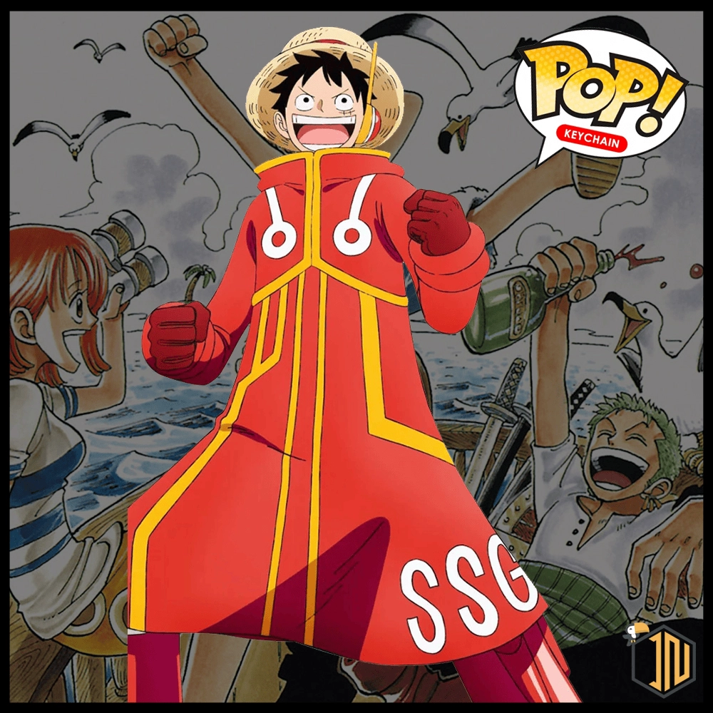 One Piece Funko Pocket Keychain! - Monkey D. Luffy (Egghead)