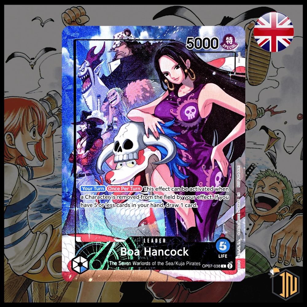 Arriva il pre-ordine per la carta Promo "Boa Hancock X PSA" OP07-038 Foil Sealed in LIMITED EDITION - PSA! Lo trovi su shop.inerdini.it