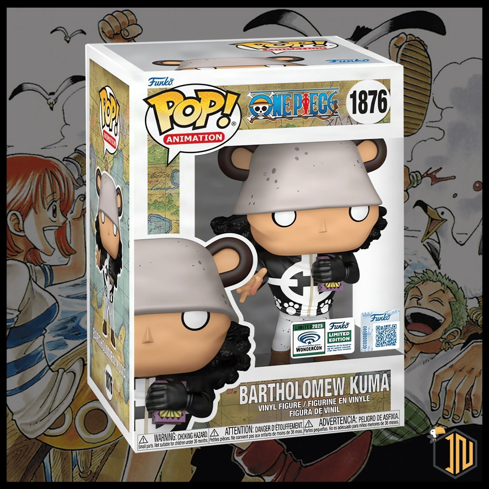 Arriva su ORDINAZIONE il FUNKO POP One Piece Funko POP! - Bartholomew Kuma #1876 Wondrous Convention (Official Sticker). Lo trovi su shop.inerdini.it