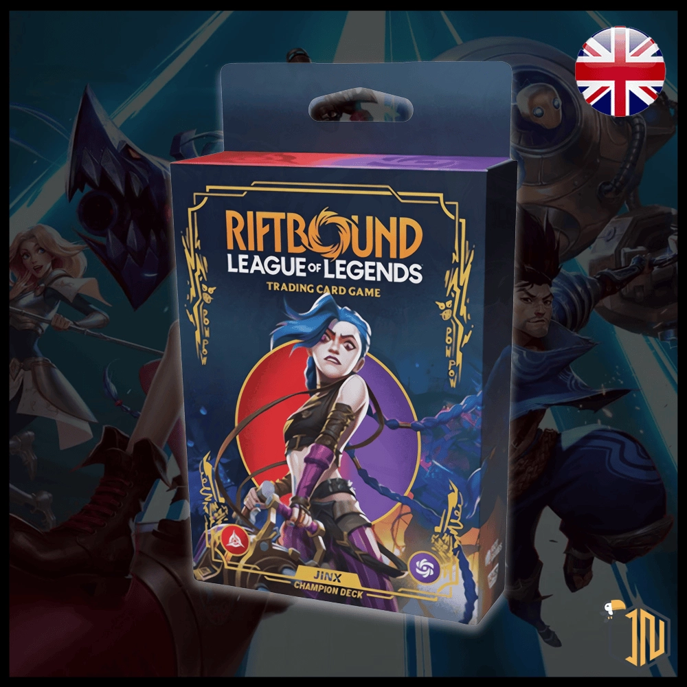 Arriva il pre-ordine del CHAMPION DECK di Riftbound: League of Legends TCG - Set One: Origins "Jinx" . Lo trovi su shop.inerdini.it