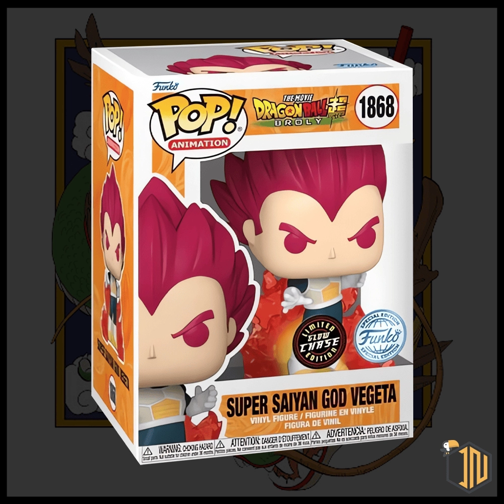 Arriva il pre-ordine del FUNKO di DRAGON BALL SUPER BROLY - Super Saiyan God SSG Vegeta CHASE #1868. Lo trovi su shop.inerdini.it