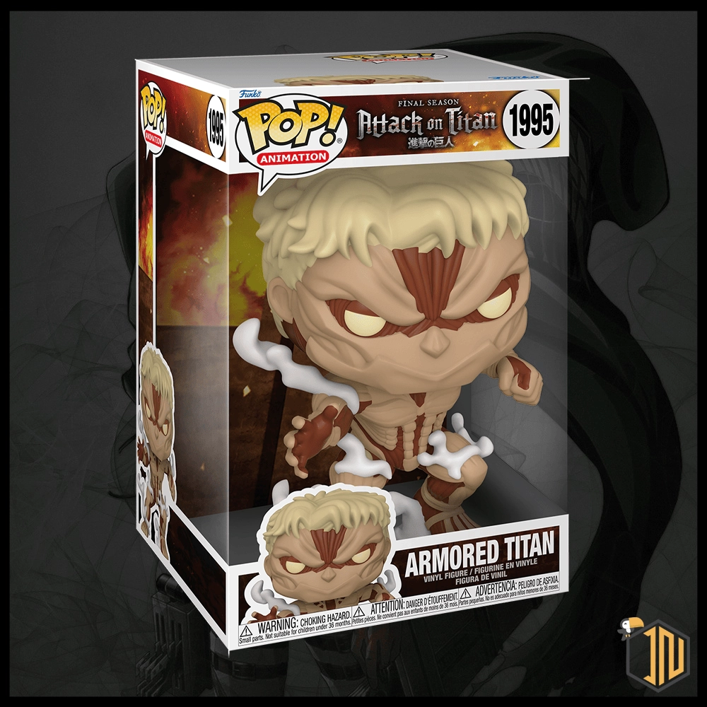 Arriva un nuovo Funko Pop! dedicato all'Attacco dei giganti - Armored Titan #1995 vi aspetta su shop.inerdini.it