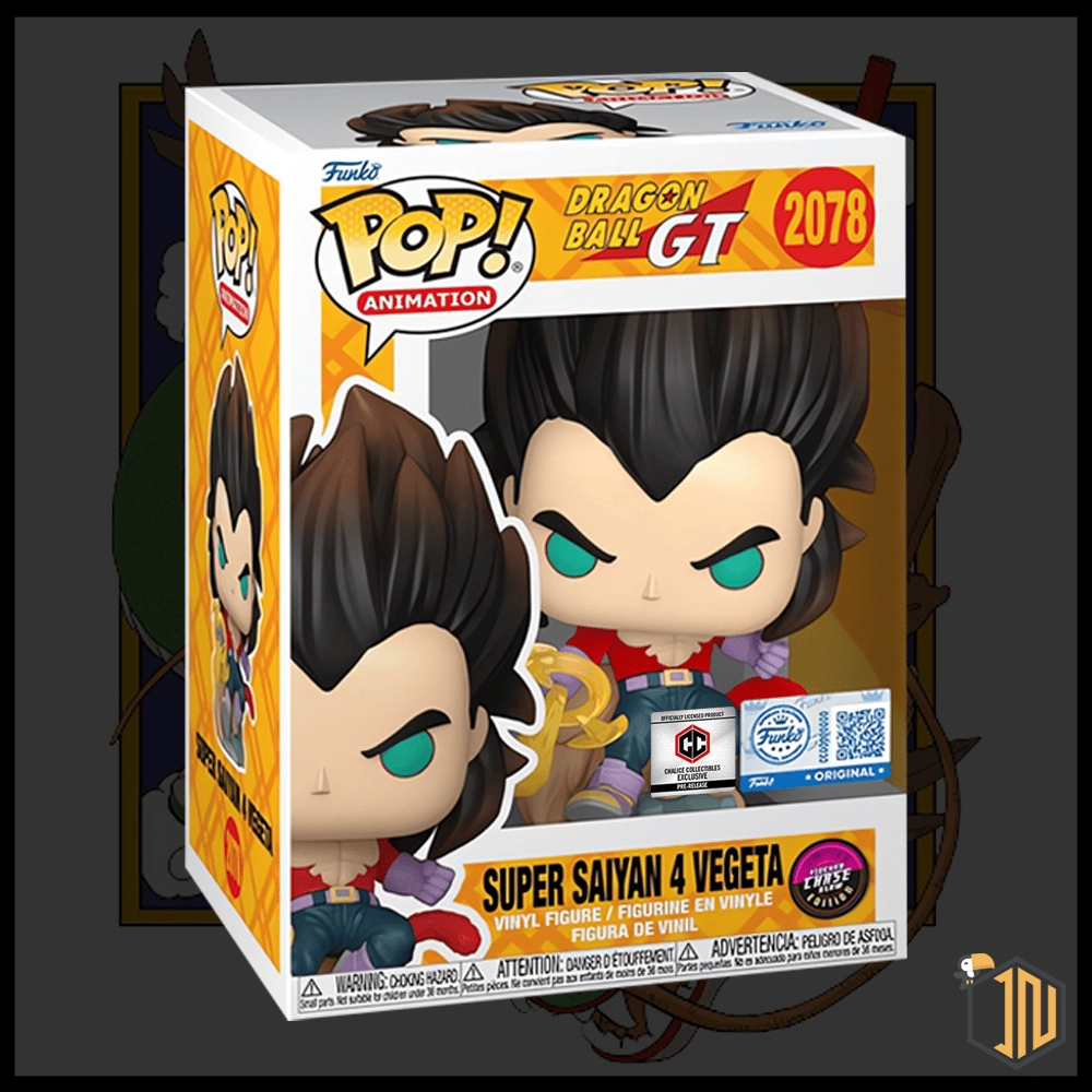 Dragon Ball GT Funko Pop! - Super Saiyan 4 Vegeta Chalice Exclusive #2078 Bundle Normale + Chase - immagine 3