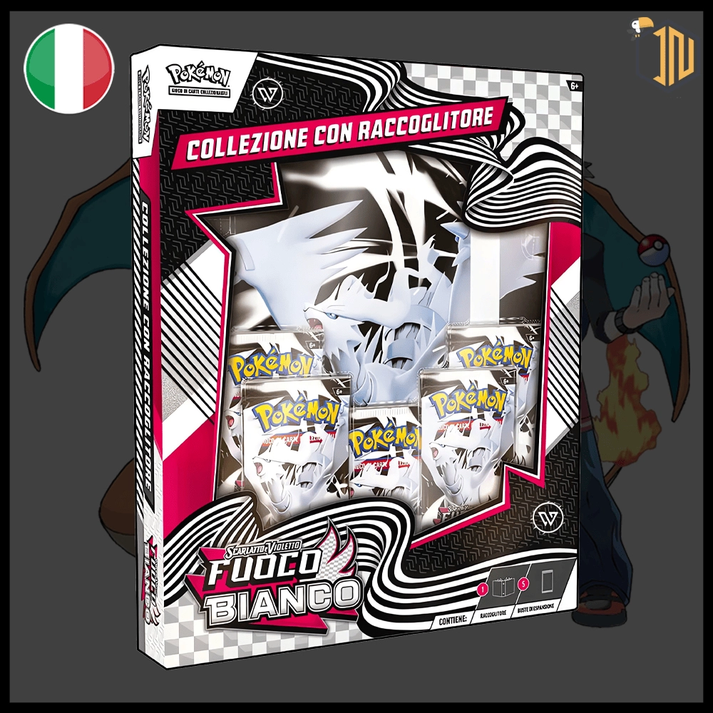 Arrivano le nuove collezioni Pokémon di Fuoco Bianco e Luce Nera! - Collezione con raccoglitore FUOCO BIANCO vi aspetta su shop.inerdini.it