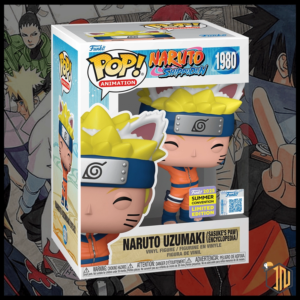 Arriva un nuovo Funko Pop! dedicato a Naruto Shippuden - Naruto Uzumaki (Sasuke's Paw Encyclopedia) #1980 SDCC 2025 vi aspetta su shop.inerdini.it