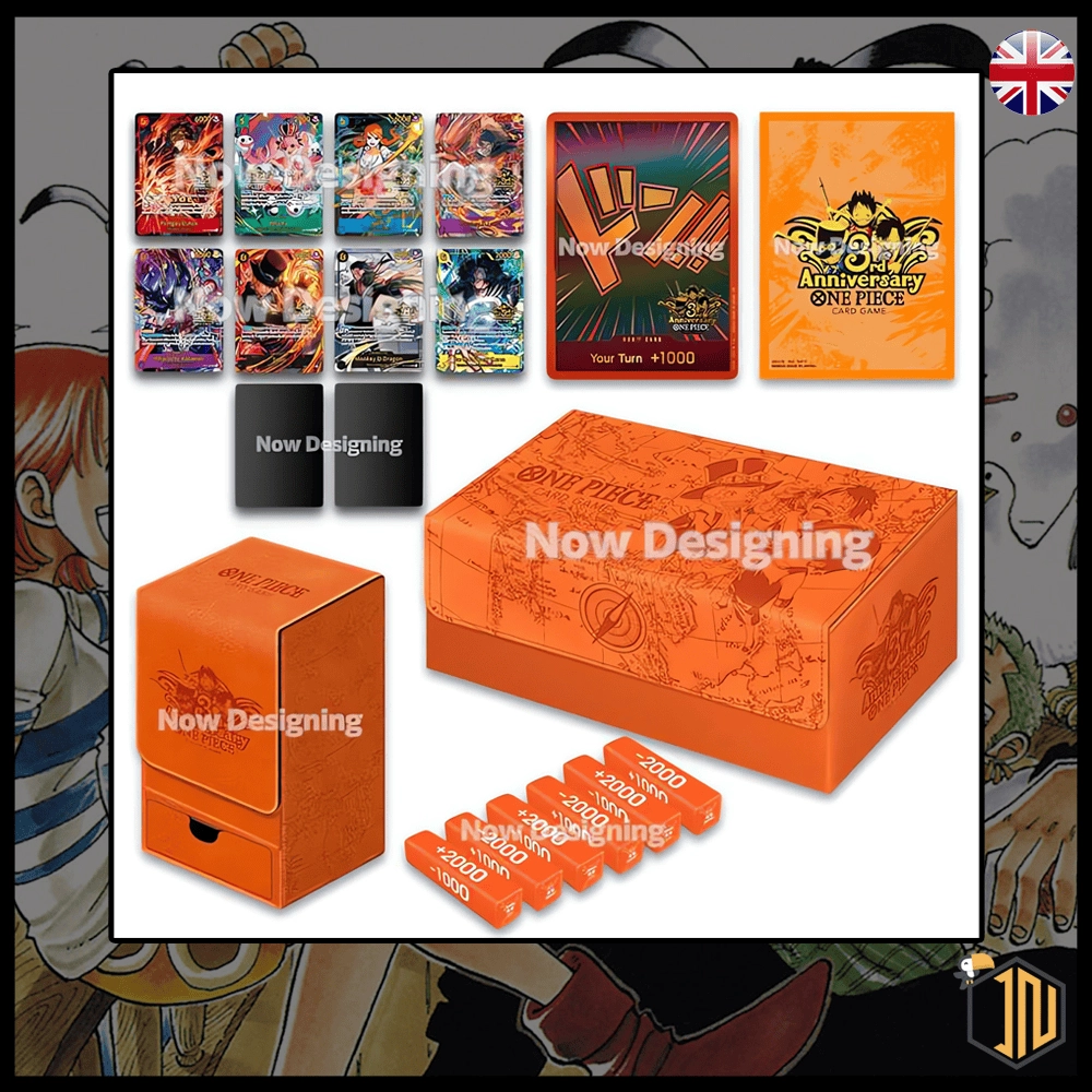 Arrivano il pre-ordine del nuovo JAPANESE ANNIVERSARY SET (Lingua ENG) di ONE PIECE TCG . Vi aspetta su shop.inerdini.it