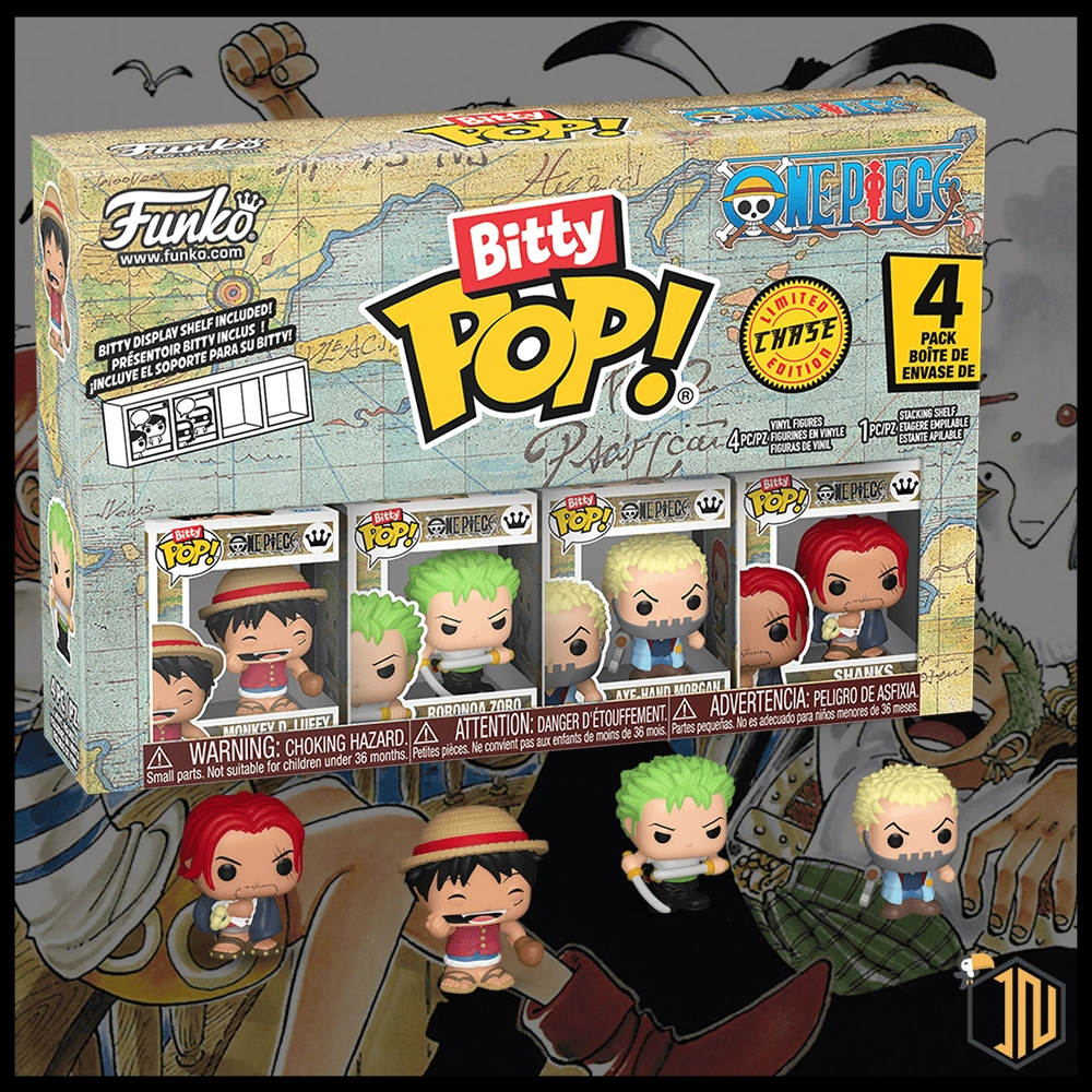 One Piece Bitty Pop! - Monkey D. Luffy 4 pack Series 1