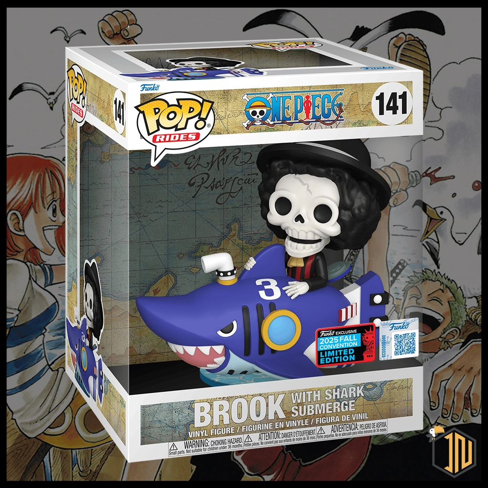 Arriva un nuovo Funko Pop! dedicato a One Piece - Brook with shark #14 FALL CONVENTION (Shared) 2025 vi aspetta su shop.inerdini.it