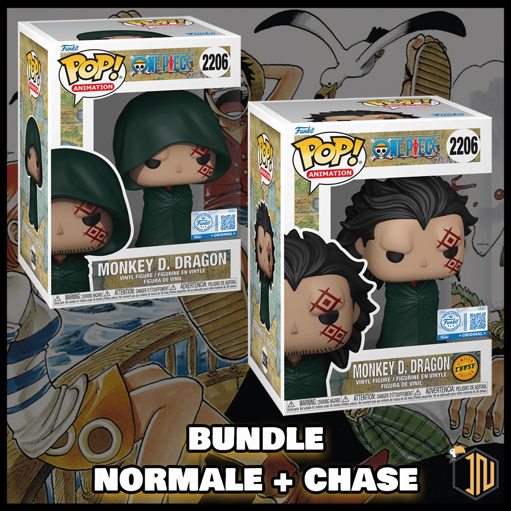 One Piece Funko POP! - Monkey D. Dragon #2206 Bundle Normale + Chase