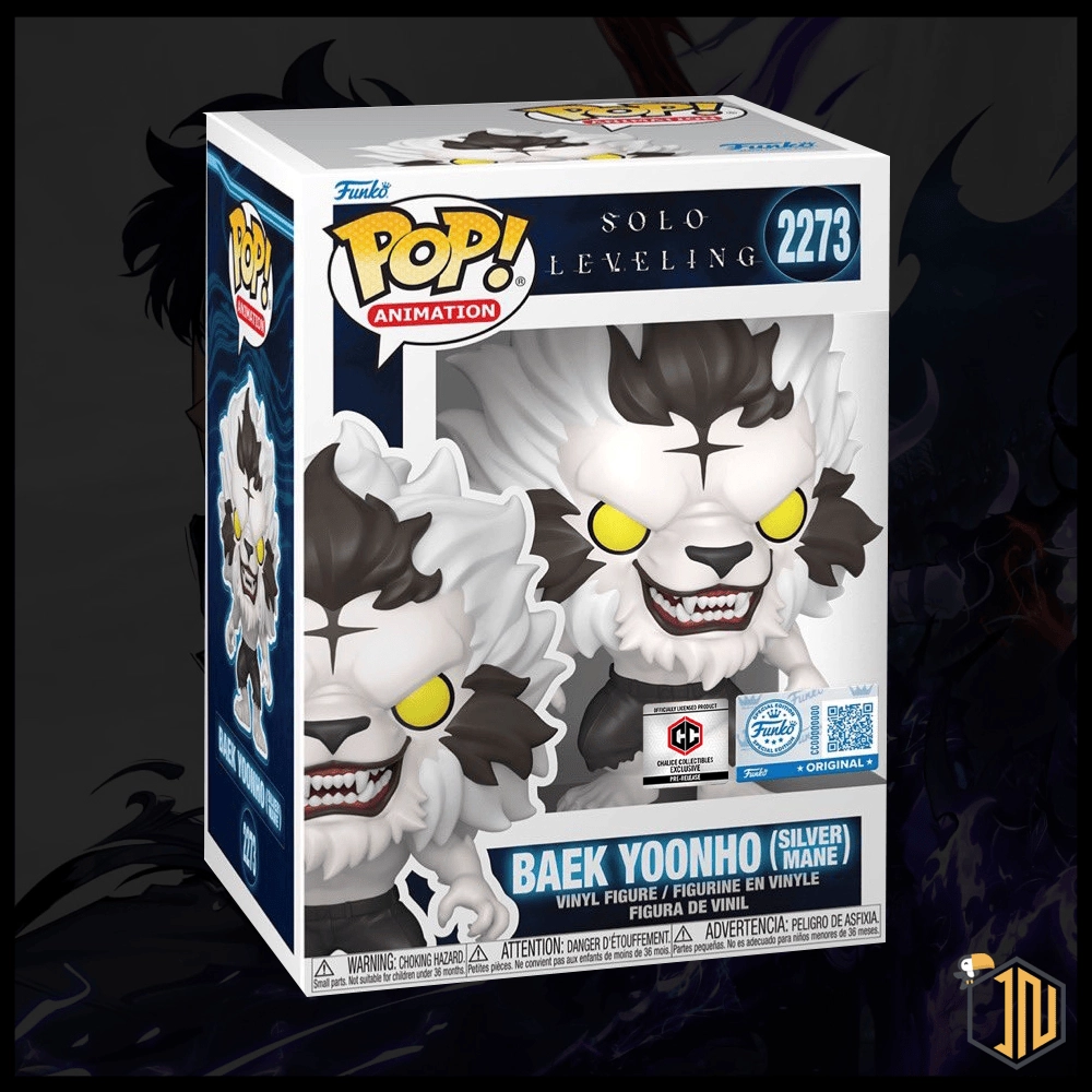 Solo Leveling Funko POP! - Baek Yoonho (Silver Mane) #2273 Chalice Exclusive